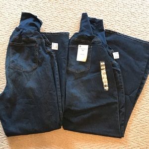 🎀2 Pairs of Plus Size Maternity Jeans🎉